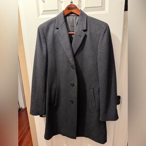 Men's Kenneth Cole Classic Gray wool Peacoat